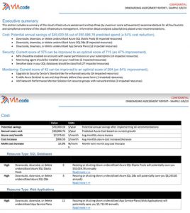 Azure Optimization Assessment. Free from VIAcode.