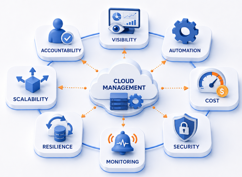 Eight criteria for evaluating cloud infrastructure management solutions
